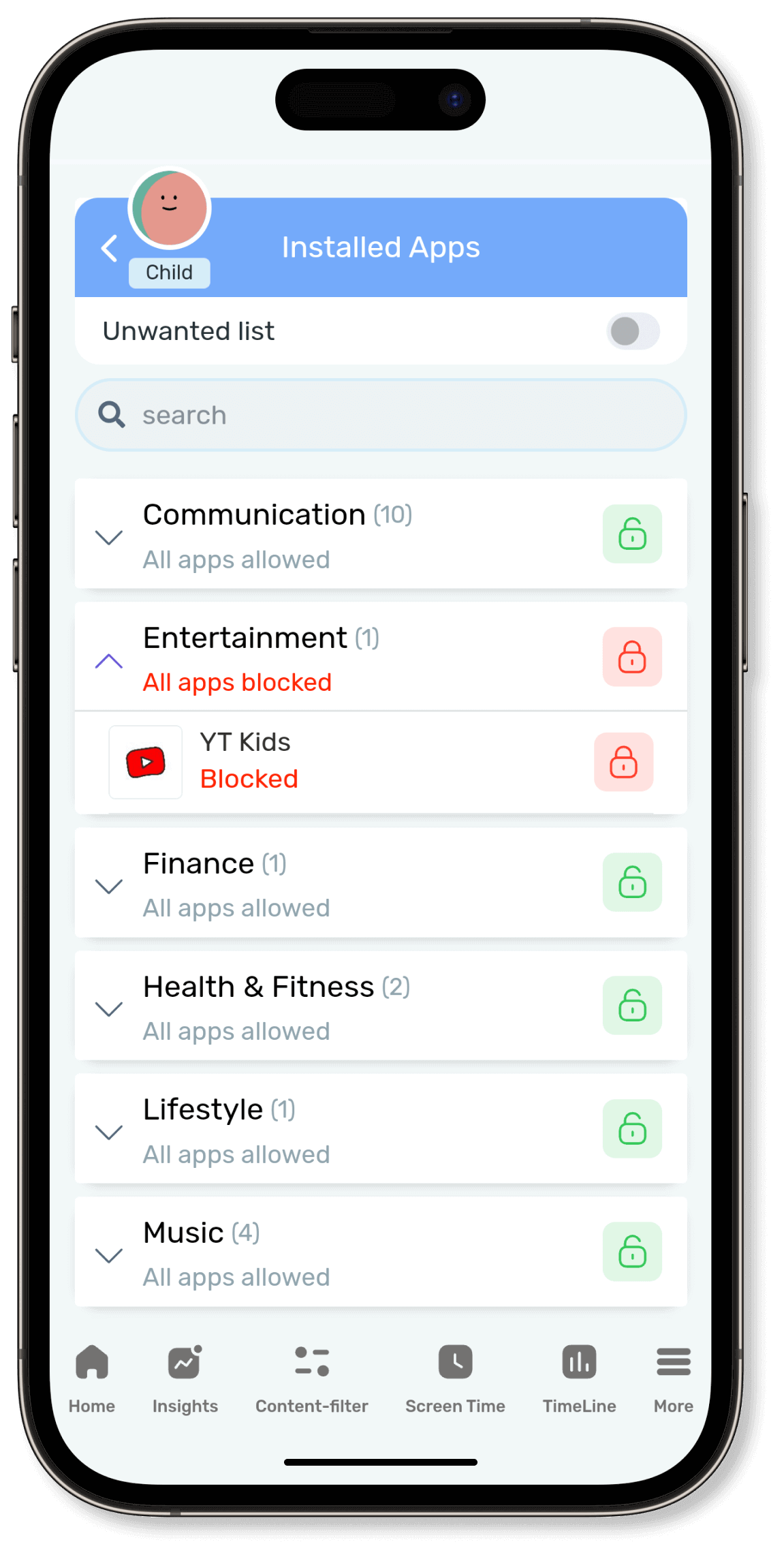 Block app