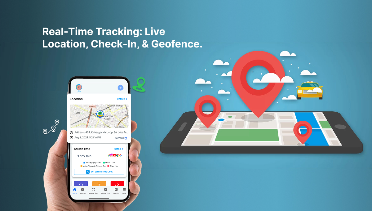Real time: Live location tracking