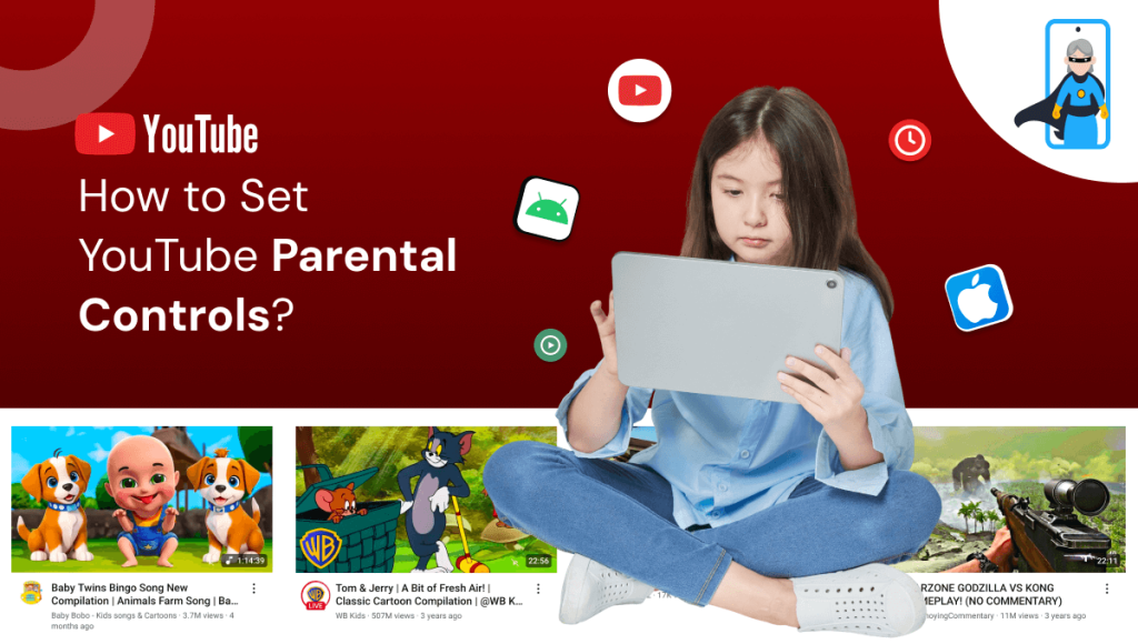 KidsNanny app to block YouTube on a child’s Android and iPhone