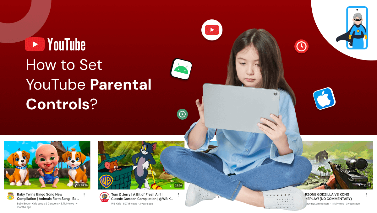 KidsNanny app to block YouTube on a child’s Android and iPhone