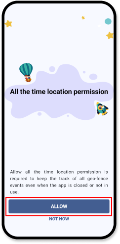 All the time location permission