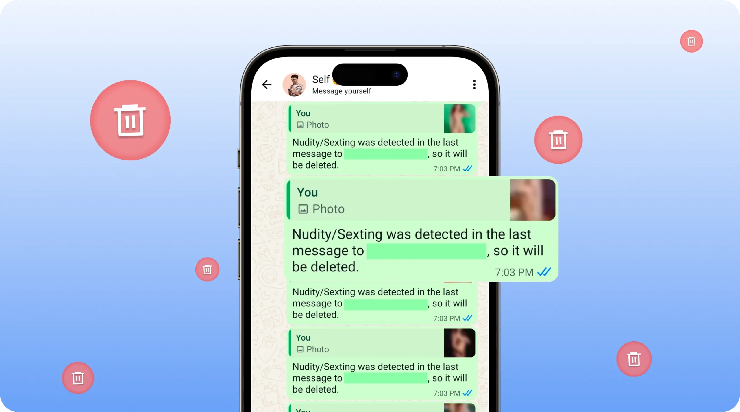 Auto delete messages on whatsapp
