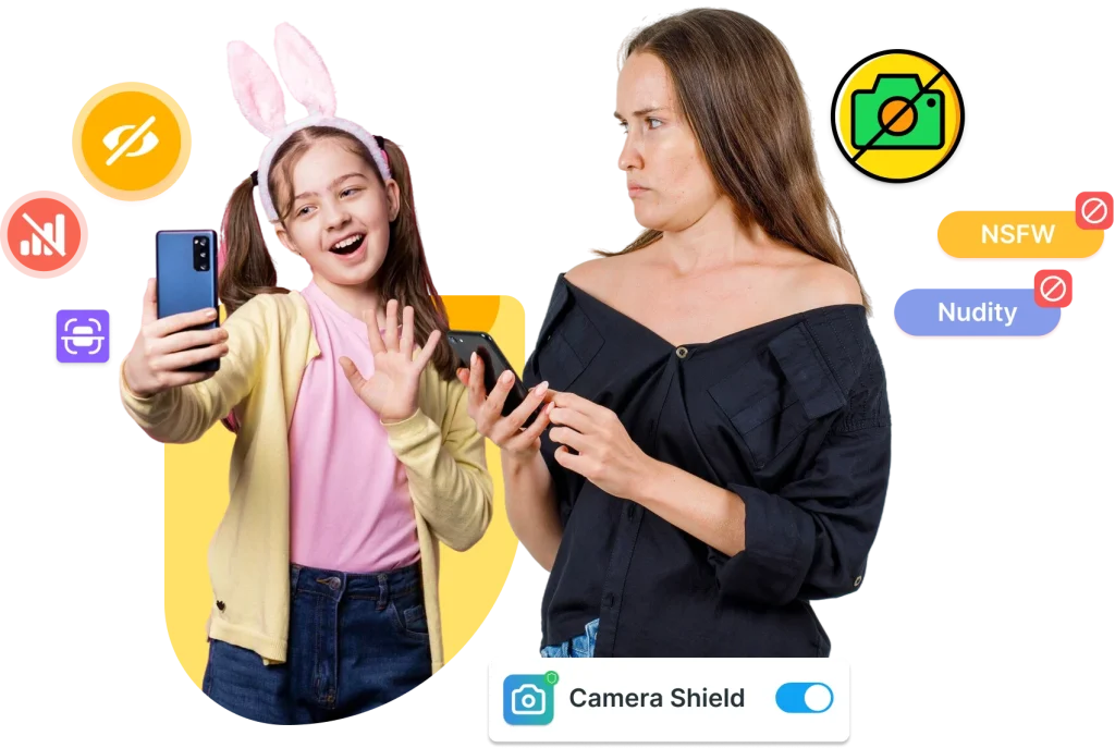 Real time camera monitoring for kids safety