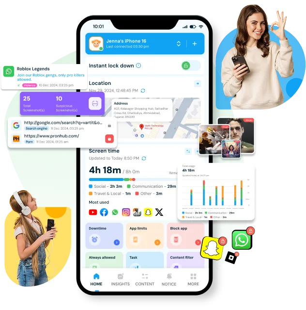 KidsNanny Parental Monitoring App