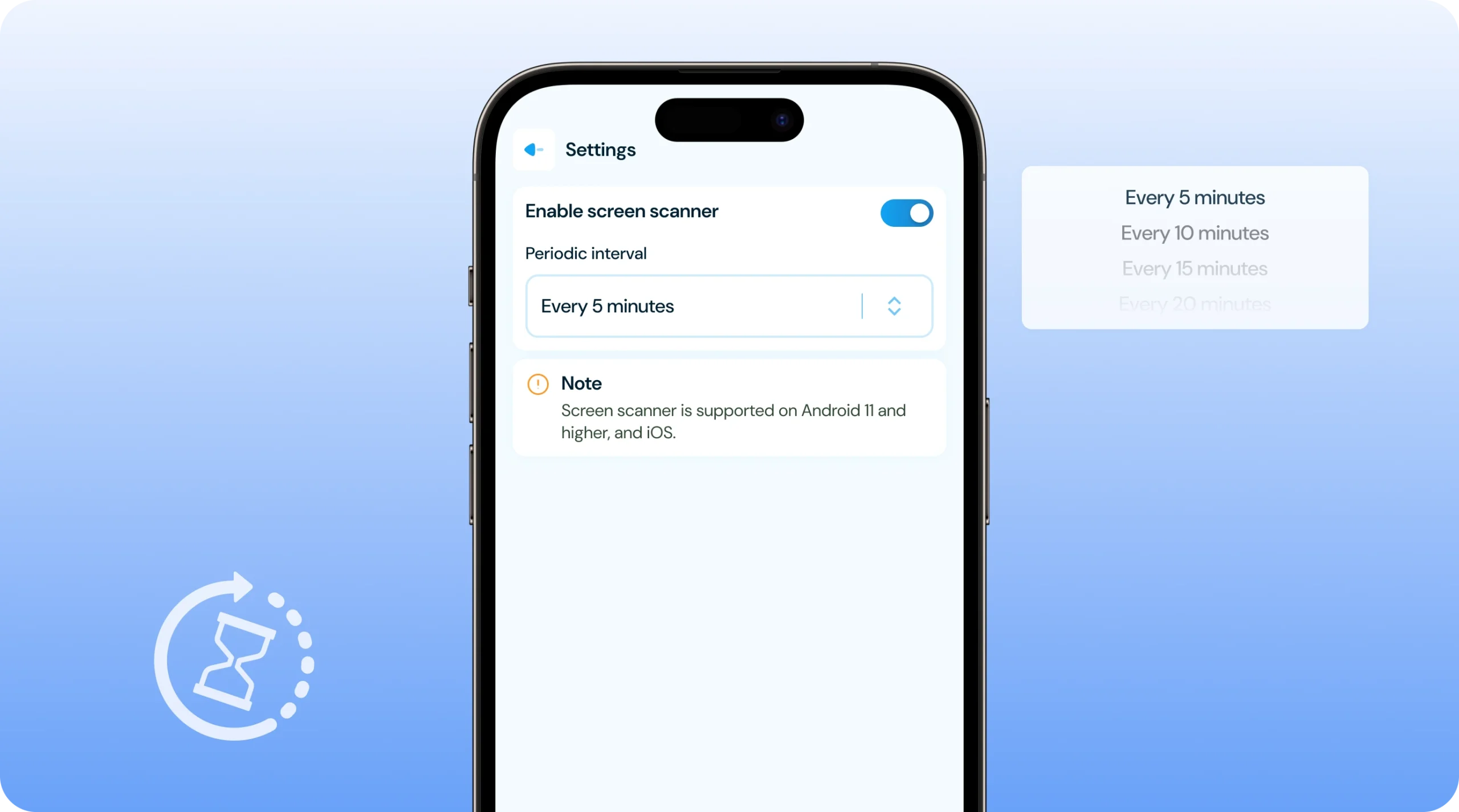 Flexible Screen monitoring Intervals