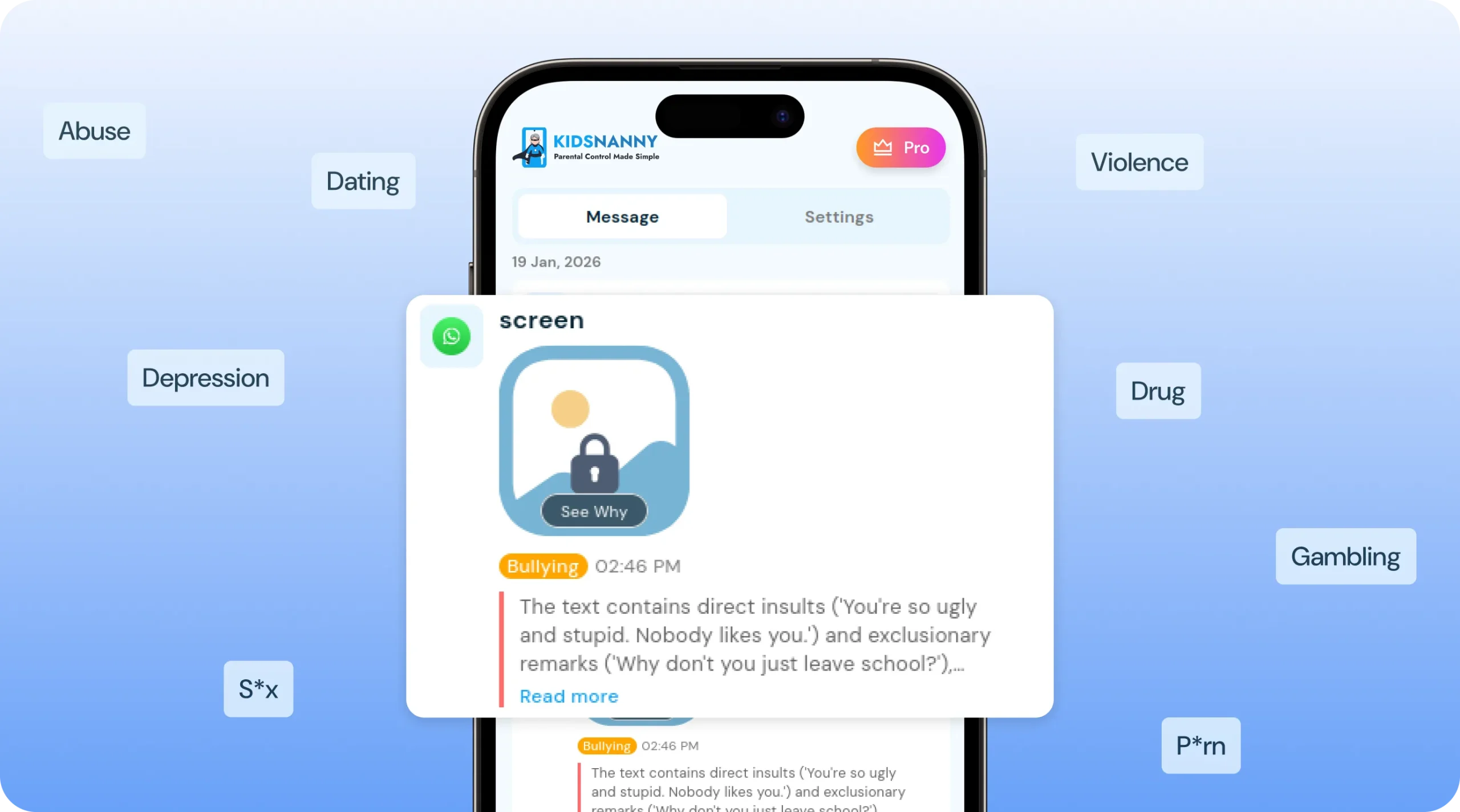 WhatsApp messages alerts