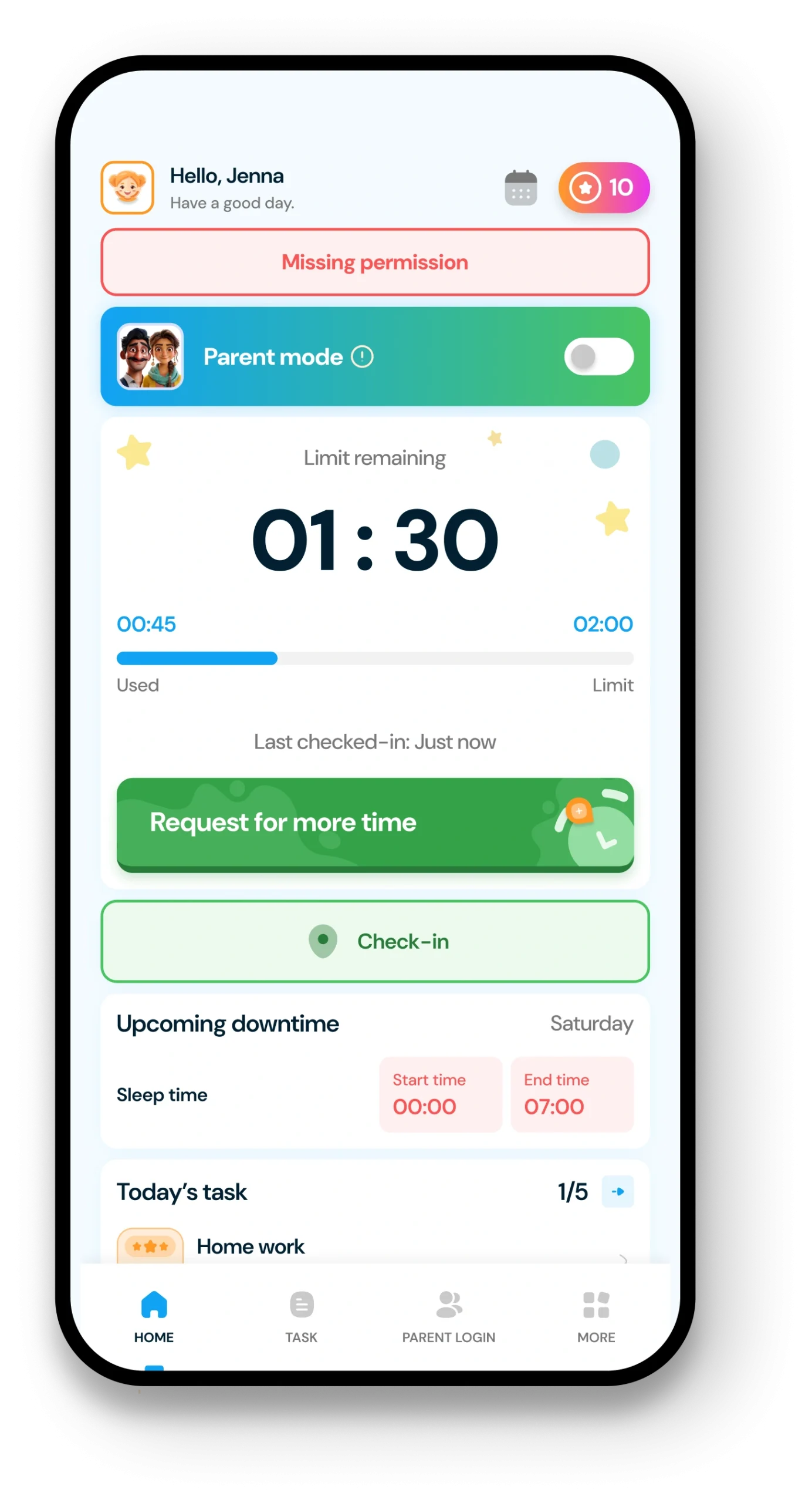 Child dashboard