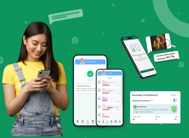 Monitor WhatsApp Chat with KidsNanny Parental Control App