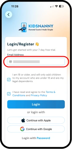 Login or Signup Using Email