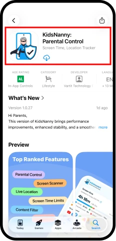 Download KidsNanny Using App Store
