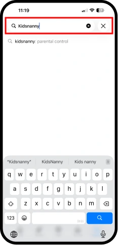 Search the KidsNanny Parental Control App