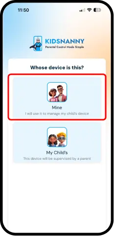 Select the parent profile