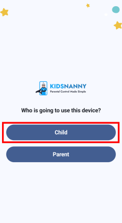 Select child profile Select child profile